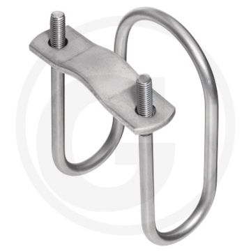 Nackenrohrklammer 90° edelstahl m8 (a: 67mm, b: 30mm)