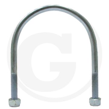 Beugelbout 43mm m8 verzinkt 1 1/4" leiding-Ø