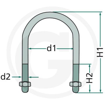 Bügelschraube 64mm m6 edelstahl
