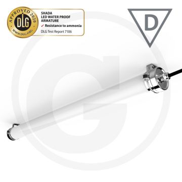 Led stallleuchte feuchtraumleuchte 40w - 6000lm, 4000k, ip69k, 1500mm