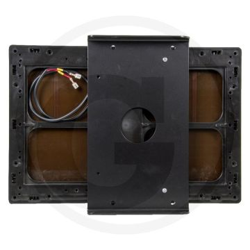 Panneau solaire horizontal avec cadre et support en plastique - version 12v/10w