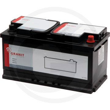 Accu 12 v / 100 ah accu`s voor tractie en verlichting, gevuld en geladen - afmetingen 353 x 175 x 190 mm