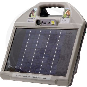 Horizont schrikdraadapparaat farmer as70 solar 12v-accu automatisch energiebesparingscircuit 230v-laadcontactdoos maximale output: 0,5 j
