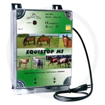 Horizont Schrikdraadapparaat EquiSTOP M1, 230 Volt • Speciaal Voor Het Houden Van Paarden • Controlefunctie • Spatwaterdicht • Eenvoudig Te Bedienen