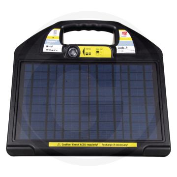 Schrikdraadapparaat solar 12 volt met 10 w zonnepaneel