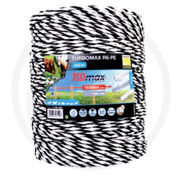 Horizont schrikdraad turbomax r6-pe 6 draden 400m rol uv-stabiel