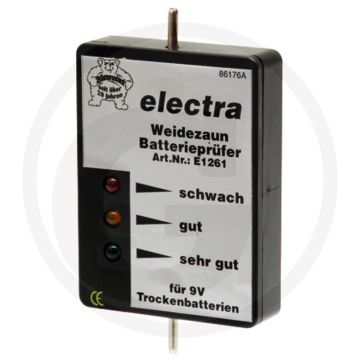 Batterijtester voor 9v droge accu's - accutester met vervangingsindicator