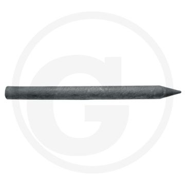 Poteau de clôture, poteau rond en plastique Ø 60 mm, 2 000 mm, gris