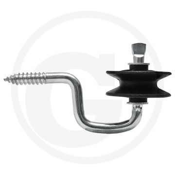 Hoekrolisolatoren met steun, versterkte uitvoering, steun 7 mm, gesneden draad - 7 mm