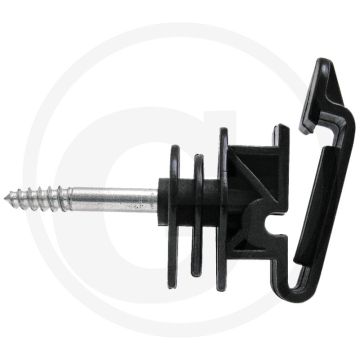 Combi-breedbandisolatoren voor lint en draad, tot 40 mm, polyethyleen, houtdraad 6 mm,