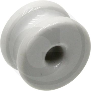 Rouleau d'angle en porcelaine, grand, Ø extérieur : 42 mm Ø intérieur : 11 mm largeur : 29 mm - grand rouleau d'angle pour clôture électrique