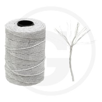 Schrikdraad 200m rol, wit, 3,87 ohm/m, 6 draden, 90kg breukbelasting