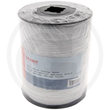 Schriklint 200m / 20mm wit 10,8 ohm/m 4 draden 70kg breukbelasting
