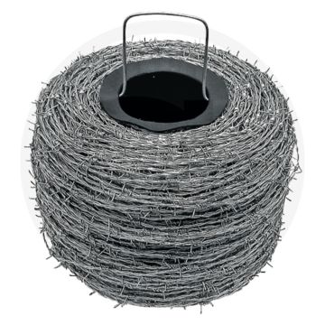 Stalen prikkeldraad verzinkt, Ø 1,7 mm, ca. 500 m lang, pallet = 36 stuks - lengte 500 m