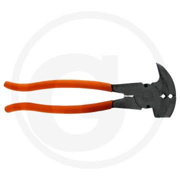 Afrasteringstang 26 cm lang, universeel gereedschap voor timmeren, draadnagels trekken, draad knippen