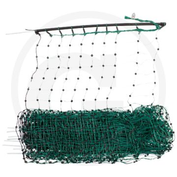 Konijnennet lengte: 25 meter, kleur: rood, nethoogte: 65 cm, extra kleine maaswijdte: 5,9 cm.