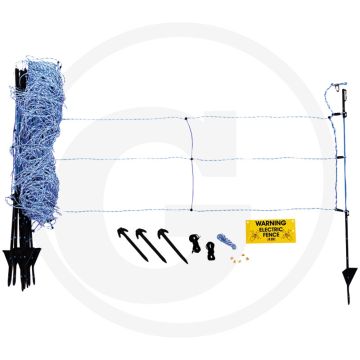 Afrasteringsnet voor wilde dieren - 50m lengte, optimaal leidende drähten & fiberglaspfähle