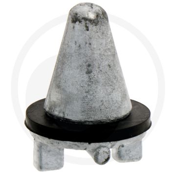 Ventielkegel - rvs 316, 1/2" buitendraad, voor weidepompen