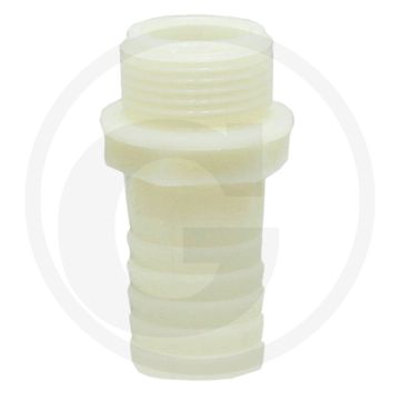 Suevia slangtule - messing, 1/2 inch buitendraad
