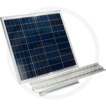 Horizont solarmodule 60 w voor autonome drinkwatervoorziening op weiland