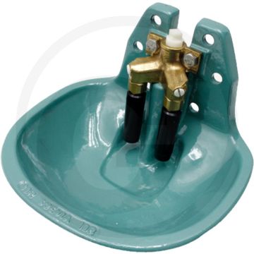 Abreuvoir double Suevia modèle 19r avec valve en laiton 3/4" - convient pour les taureaux, les vaches laitières et les bovins