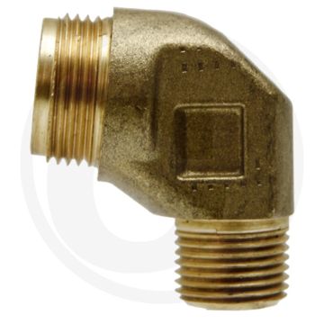 Suevia haakse koppeling 1/2" - messing