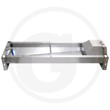 Suevia snelle afvoerbak met stophouder de luxe - 160 liter, 2300mm lengte, rvs, elektrisch verwarmbaar