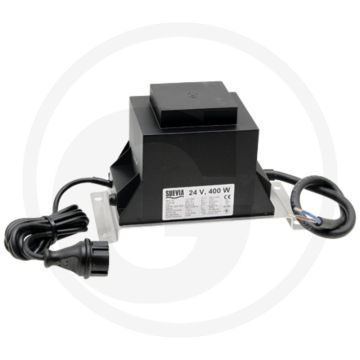 Suevia transformator 400 watt, 230/24 volt voor 4 drinkbakken - kortsluit- en overbelastingsbeveiliging