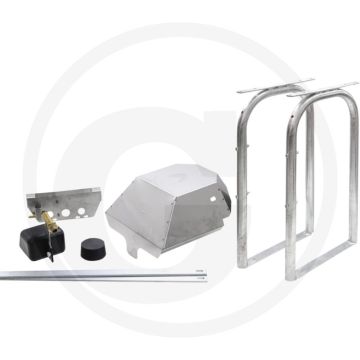 Suevia set beugels voor bodemmontage (inclusief stalen stutten) 2 meter - verstelbaar