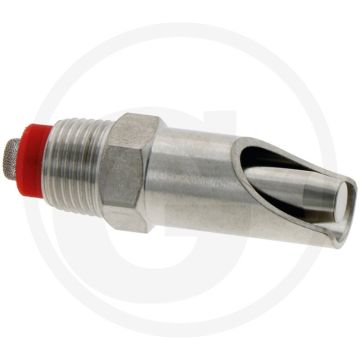 Drinknippel 1/2" rvs met zeefje voor varkens