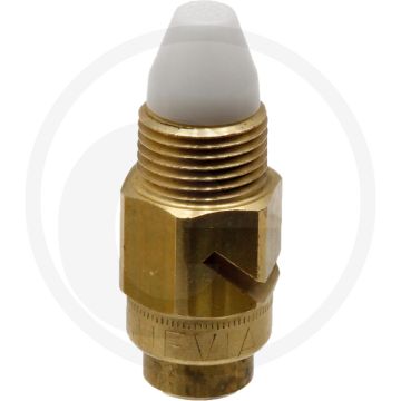 Suevia spuitnippel voor varkens, van messing, met schuine sleuven - draad: 1/2"