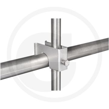 Rohrhalter verbindet 1/2" oder 3/4" wasserrohr mit 3/4" bis 1" stahlrohr
