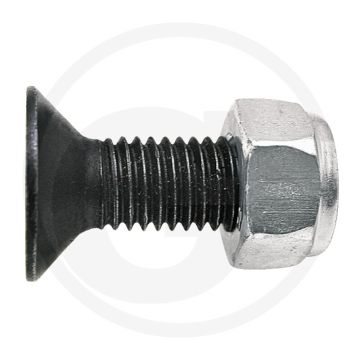 Boulons de plaque d'immatriculation m12 x 30 mm - zingués