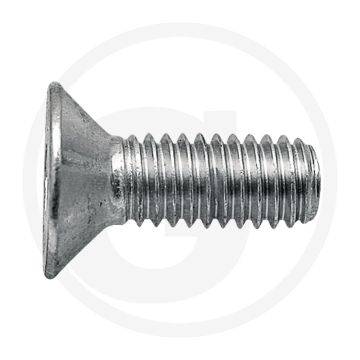 Metaalschroef (vlak) met binnenzeskant 8.8, draad m10 lengte: 20 mm - 8.8 kwaliteit
