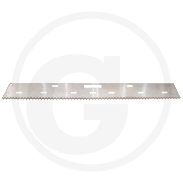 Mes achter lengte: 1345 mm, hoogte: 50 mm - dikte: 4 mm