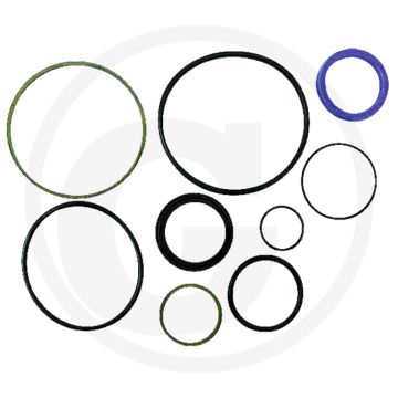Afdichtset voor cilinder hp 1 - metaal strip, manchet, stangenafdichting, o-ringen, zuigerafdichting