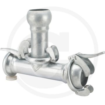 T-stuk s21 76 / 2 1/2" - 2x v-deel en 1x m-deel