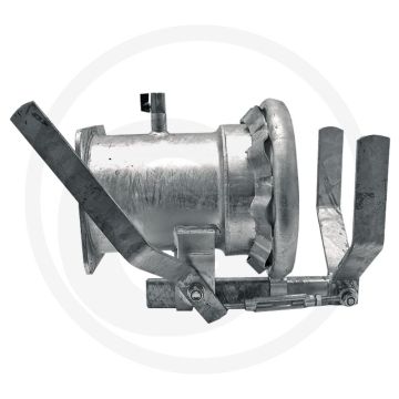 Snelkoppeling m-deel, verzinkt, Ø 216 mm, lengte 330 mm, gatafstand 180 x 180 mm