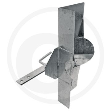 Verdeelblad met spatbescherming, 600mm breed, perrot & italiaans systeem