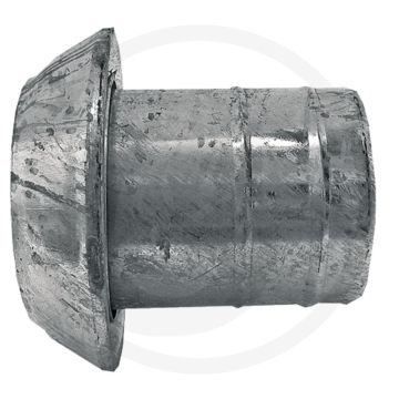 Perrot v-deel 6” met slangtule 6” - staal / thermisch verzinkt - Ø 159mm / 6"