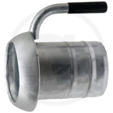 V-deel 6” met slangtule 6” en handgreep mit griff - Ø 159mm / 6"