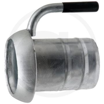 V-deel 6” met slangtule 6” en handgreep mit griff - Ø 159mm / 6"