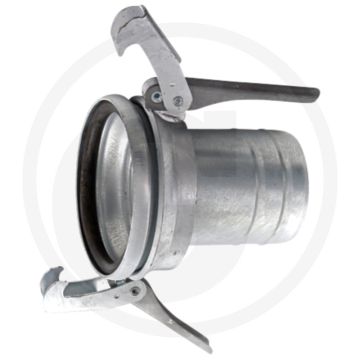 "m-deel 3” met slangtule 3” - Ø 89mm / 3\" staal / thermisch verzinkt"