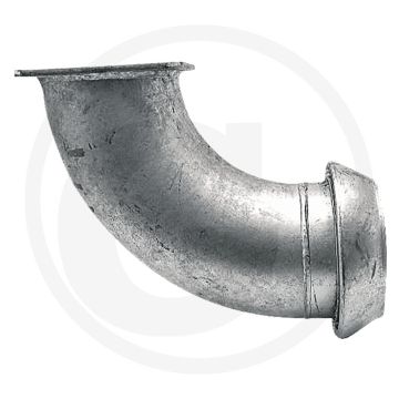 Bocht 90° Ø 133 mm / 5" met flens, passend voor systeem perrot