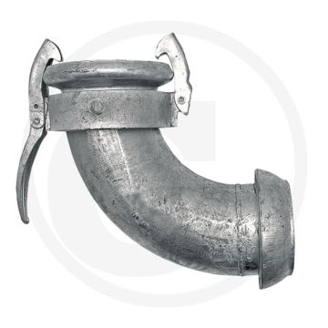 Bocht 90° m-deel 6” met v-deel 6” - Ø: 159 mm / 6"