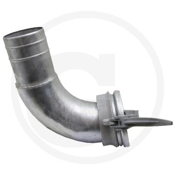Bocht 90° Ø 108mm/4" m-deel met tule, vezinkt