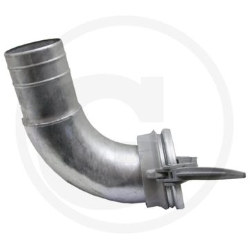 Bocht 90° Ø 216mm / 8" met slangtule-Ø 200mm