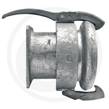 "m-deel 5” met flens 5” - Ø133mm, lengte 225mm, gatafstand 150 x 150mm"