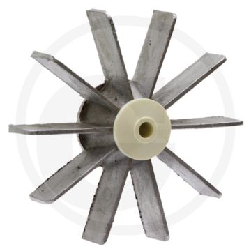 Schoepenwiel met bus, Ø 160 mm, verzinkt, italiaans systeem (berselli)