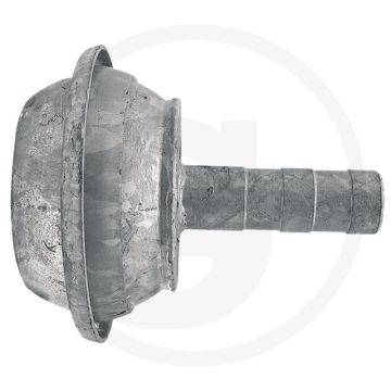 V-deel met gereduceerde slangtule - Ø 120mm / 5"